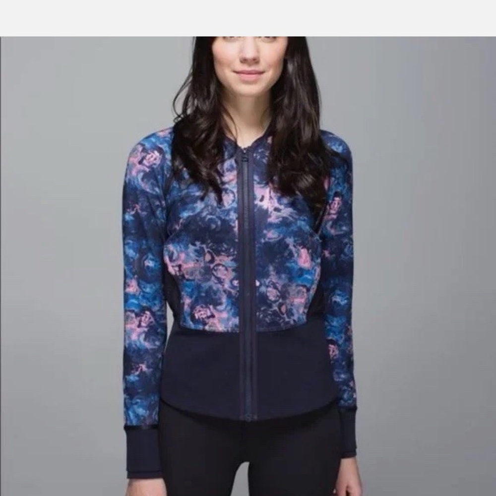 lululemon athletica Navy and Pink Bomber Jacket
